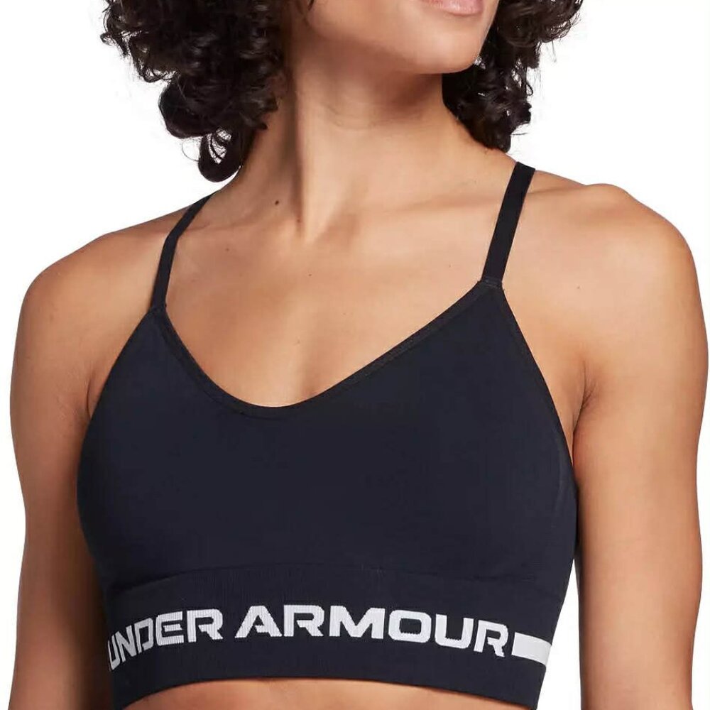 Women's Under Armour Vanish Seamless Low-Impact Long Sports Bra XL Black